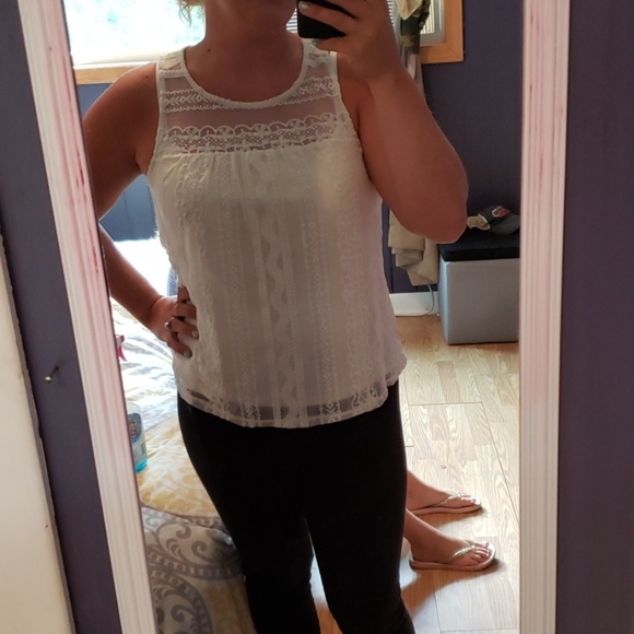 Lily White Tops - 3 for 10$$Lace tank top
